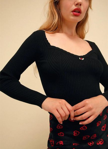 women's sweaters women black knit sweater v-neck long sleeve slim ribbed rose decor fashion ladies knitwear pullover 2021 female jumper, White;black
women's sweaters women black knit sweater v-neck long sleeve slim ribbed rose decor fashion ladies knitwear pullover 2021 female jumper, White;black