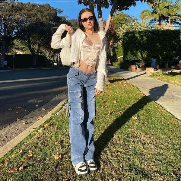 rapcopter y2k blue jeans retro sashes denim ruched drawstring cargo pants big pockets trousers women streetwear jean
rapcopter y2k blue jeans retro sashes denim ruched drawstring cargo pants big pockets trousers women streetwear jean