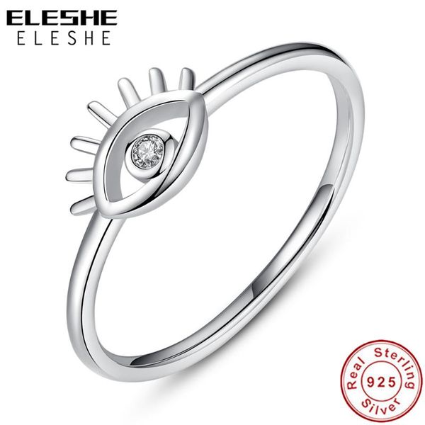 cluster rings eleshe 100% 925 sterling silver finger for women simple lucky eye ring with cubic zirconia party jewelry anillos mujer, Golden;silver
cluster rings eleshe 100% 925 sterling silver finger for women simple lucky eye ring with cubic zirconia party jewelry anillos mujer, Golden;silver