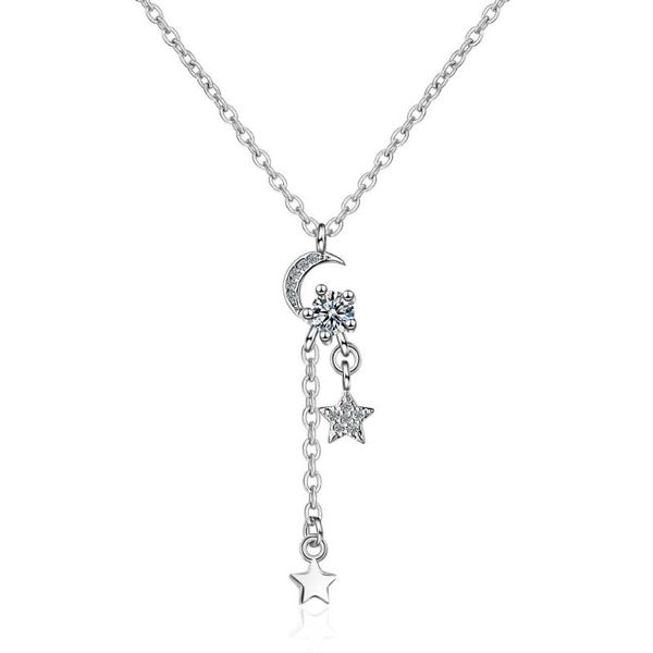 chains popacc 925 sterling silver delicate moon star long tassel necklace zircon pendant for women party jewelry
chains popacc 925 sterling silver delicate moon star long tassel necklace zircon pendant for women party jewelry