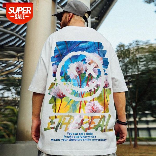 short-sleeved men's trendy brand hip-hop letter graffiti shirt summer street loose bf trend ins personality five-point sleeve t-shirt #, White;black
short-sleeved men's trendy brand hip-hop letter graffiti shirt summer street loose bf trend ins personality five-point sleeve t-shirt #, White;black