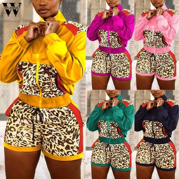 two piece dress womail tracksuit women long sleeve leopard print jacket +short suit 2 pieces sets sport autumn club female outfit matchiong, White
two piece dress womail tracksuit women long sleeve leopard print jacket +short suit 2 pieces sets sport autumn club female outfit matchiong, White