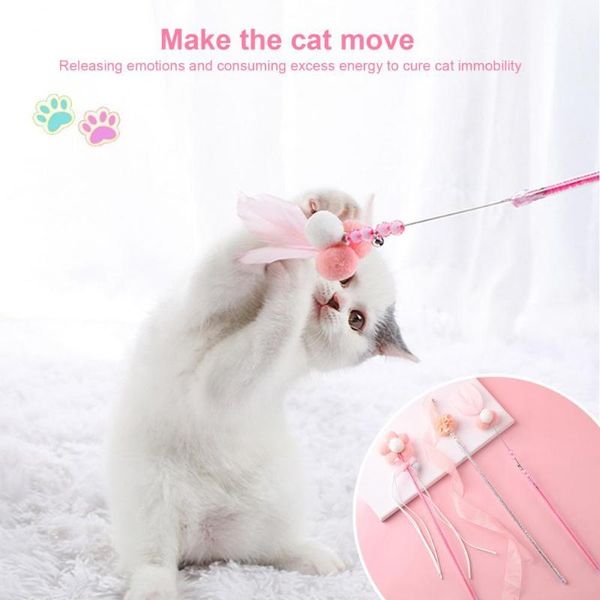cat toys practical 3pcs enjoyable kitten tassel bell teaser stick toy universal cats eye-catching pet accessories
cat toys practical 3pcs enjoyable kitten tassel bell teaser stick toy universal cats eye-catching pet accessories