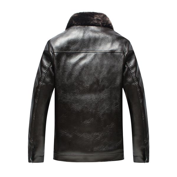 jaqueta de couro masculina leather men's thick pu coat men casual winter faux fur fleece jacket male, Black
jaqueta de couro masculina leather men's thick pu coat men casual winter faux fur fleece jacket male, Black
