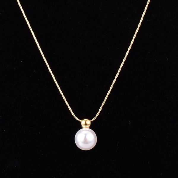 pendant necklaces 18k gold stainless steel necklace pearl on neck jewelry clavicle chain for women 1 pcs holiday gift, Silver
pendant necklaces 18k gold stainless steel necklace pearl on neck jewelry clavicle chain for women 1 pcs holiday gift, Silver
