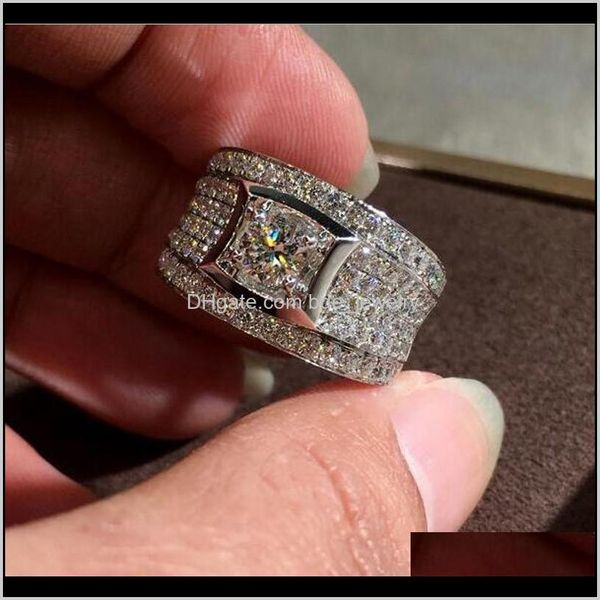 wedding jewelry arrival shinning luxury jewelry 925 sterling sier round cut white z cz diamond promise women ring bridal rings for men gi, Slivery;golden
wedding jewelry arrival shinning luxury jewelry 925 sterling sier round cut white z cz diamond promise women ring bridal rings for men gi, Slivery;golden