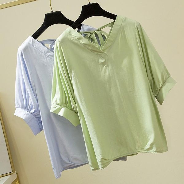women's t-shirt plus size women summer loose casual t-shirts arrival 2021 korean style v-neck solid color ladies elegant tees w285, White
women's t-shirt plus size women summer loose casual t-shirts arrival 2021 korean style v-neck solid color ladies elegant tees w285, White