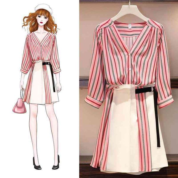 two piece dress ichoix female set off the striped shoulder shirt + high waist button mini skirt 2 pieces assembly suit clothes 9k7b, White
two piece dress ichoix female set off the striped shoulder shirt + high waist button mini skirt 2 pieces assembly suit clothes 9k7b, White