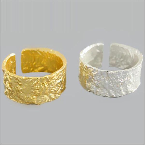 cluster rings personality irregular concave convex 925 sterling silver jewelry wide face gold and tinfoil shape opening r212, Golden;silver
cluster rings personality irregular concave convex 925 sterling silver jewelry wide face gold and tinfoil shape opening r212, Golden;silver