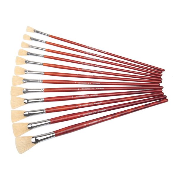 6 pcs Pig bristles hair fan shap paint brush gouache watercolor pen long wooden pole oil brush set acrylic paint art supplies, Default color
6 pcs Pig bristles hair fan shap paint brush gouache watercolor pen long wooden pole oil brush set acrylic paint art supplies, Default color