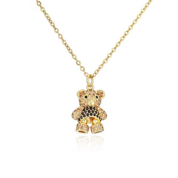 pendant necklaces 2021 fashion cute bear for women multicolor zircon gold color chain necklace luxury femme gift jewelry, Silver
pendant necklaces 2021 fashion cute bear for women multicolor zircon gold color chain necklace luxury femme gift jewelry, Silver