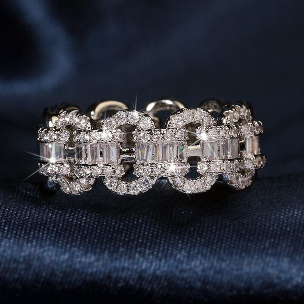 brand new vintage jewelry unique women fashion real 925 sterling silver princess cut white z cz diamond women wedding chain ring gift, Slivery;golden
brand new vintage jewelry unique women fashion real 925 sterling silver princess cut white z cz diamond women wedding chain ring gift, Slivery;golden