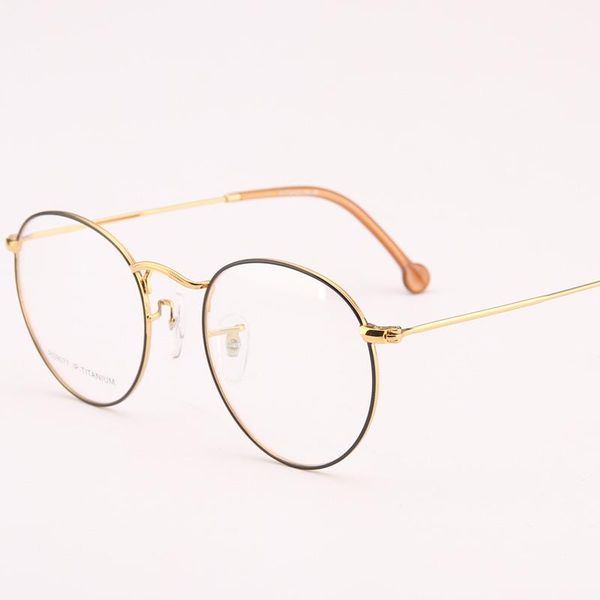 fashion sunglasses frames pure titanium retro glasses frame ultra light korean myopia men's round women, Black
fashion sunglasses frames pure titanium retro glasses frame ultra light korean myopia men's round women, Black