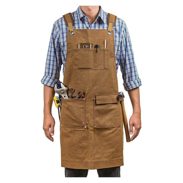 aprons thick canvas tool apron welding multi-purpose carpenter