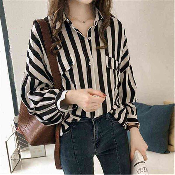 women womens shirt plus size and blouse fashion striped long sleeve casual loose turn down collar summer autumn clothing, White
women womens shirt plus size and blouse fashion striped long sleeve casual loose turn down collar summer autumn clothing, White