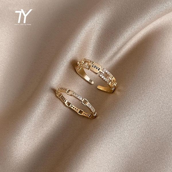 cluster rings design sense two piece set love letter gold opening for woman 2021 korean fashion jewelry wedding party girls' luxury rin, Golden;silver
cluster rings design sense two piece set love letter gold opening for woman 2021 korean fashion jewelry wedding party girls' luxury rin, Golden;silver