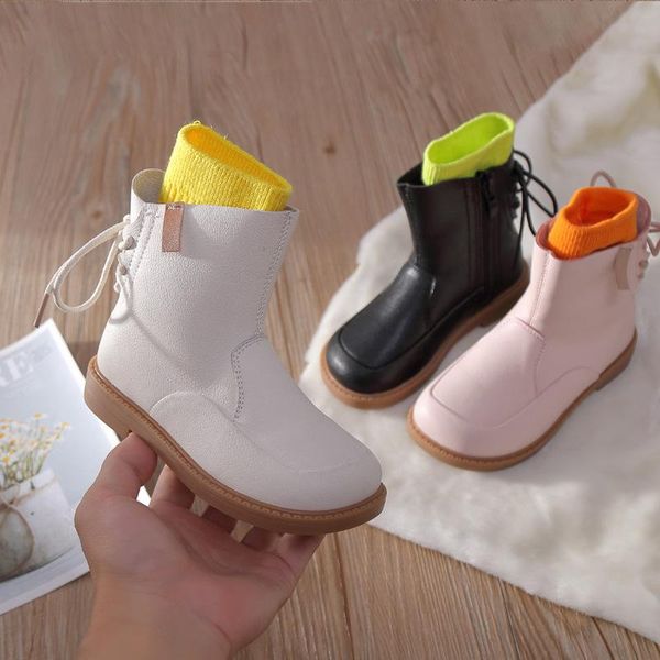 boots solid color girls princess shoes high kids spring autumn soft children leather side zipper comfortable botas, Black;grey
boots solid color girls princess shoes high kids spring autumn soft children leather side zipper comfortable botas, Black;grey