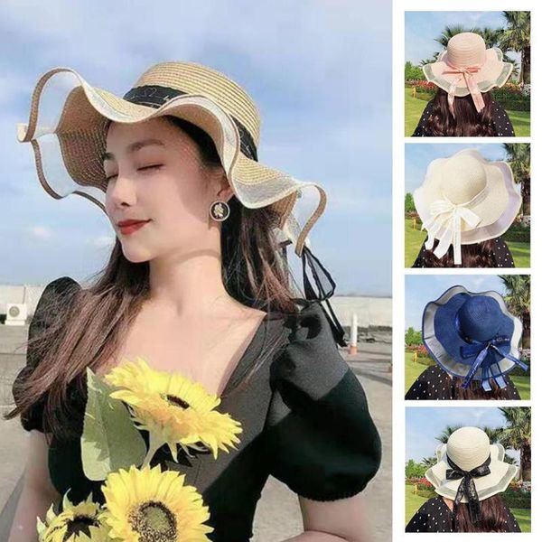 wide brim hats spring & summer bowknot big floppy girls straw sun hat beach fashion protection shading for women caps elegan s7f6, Blue;gray
wide brim hats spring & summer bowknot big floppy girls straw sun hat beach fashion protection shading for women caps elegan s7f6, Blue;gray
