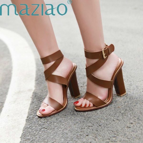 gladiator sandals cross strap summer ladies shoes buckle elegant thick heel women high heels leather party maziao, Black
gladiator sandals cross strap summer ladies shoes buckle elegant thick heel women high heels leather party maziao, Black