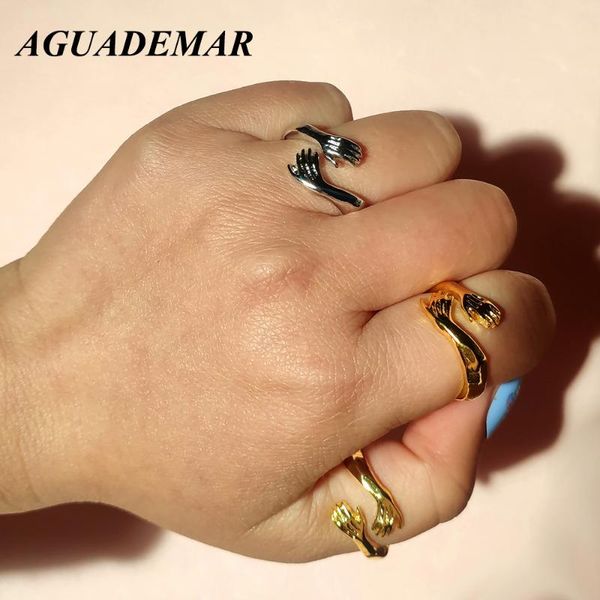 creative hug hands couple rings for women men gold sliver color love opening finger adjustable vintage jewelry gifts wedding, Slivery;golden
creative hug hands couple rings for women men gold sliver color love opening finger adjustable vintage jewelry gifts wedding, Slivery;golden