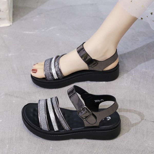 sandals large size 35-41 2021 summer women's buckle flats flat heels black silver shoes for woman causal platform
sandals large size 35-41 2021 summer women's buckle flats flat heels black silver shoes for woman causal platform