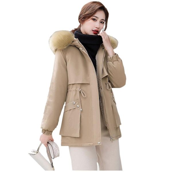 women's down & parkas 2021 plus velvet padded cotton jacket winter jackets parka big fur collar pocket solid warm coats, Black
women's down & parkas 2021 plus velvet padded cotton jacket winter jackets parka big fur collar pocket solid warm coats, Black