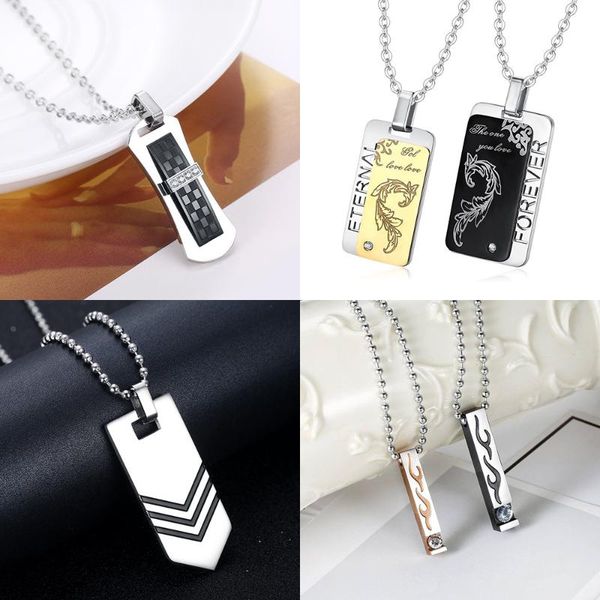 pendant necklaces rectangle flame crystal necklace for men stainless steel chain women fashion trend charm couples jewelry, Silver
pendant necklaces rectangle flame crystal necklace for men stainless steel chain women fashion trend charm couples jewelry, Silver