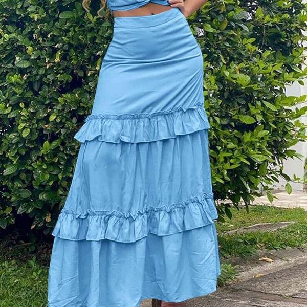 skirts women elegant long maxi 2021 vonda beach holiday high waist pleated ruffled hem skirt casual, Black
skirts women elegant long maxi 2021 vonda beach holiday high waist pleated ruffled hem skirt casual, Black