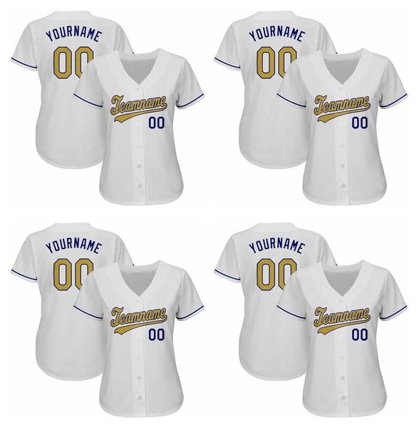 custom women white baseball jersey 1, Blue;black 
custom women white baseball jersey 1, Blue;black