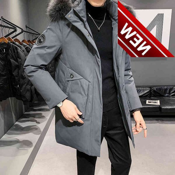 90% down jacket men winter thick warm parkas long hooded white duck jackets streetwear waterproof outdoor coat windbreaker, Black
90% down jacket men winter thick warm parkas long hooded white duck jackets streetwear waterproof outdoor coat windbreaker, Black