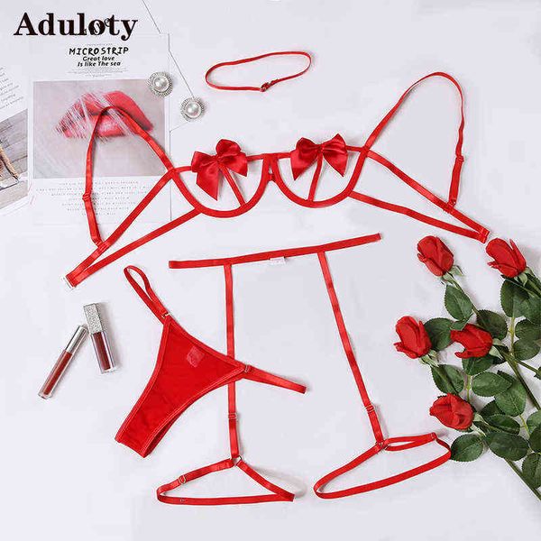 nxy set aduloty neck ring bow girl hollowed out transparent perspective garter thong three piece set erotic lingerie underwear 1127, Red;black
nxy set aduloty neck ring bow girl hollowed out transparent perspective garter thong three piece set erotic lingerie underwear 1127, Red;black
