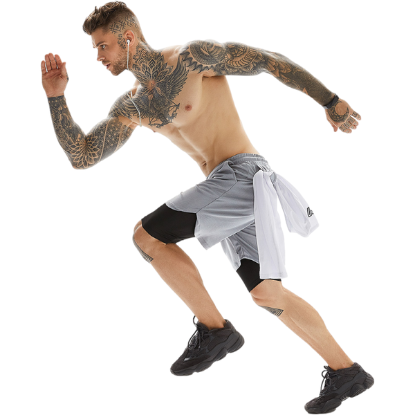 gym clothing men's summer quick-drying leisure fitness sports shorts headphone cable double layer anti-light function five-point pants, White;black
gym clothing men's summer quick-drying leisure fitness sports shorts headphone cable double layer anti-light function five-point pants, White;black