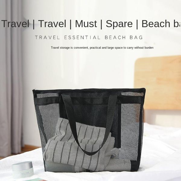 storage bags mesh beach bag travel one-shoulder bath clothes dry and wet separation out wash
storage bags mesh beach bag travel one-shoulder bath clothes dry and wet separation out wash