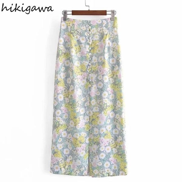 skirts hikigawa woman buttons flower print high waist split skirt vintage fashion casual office lady faldas women clothing, Black
skirts hikigawa woman buttons flower print high waist split skirt vintage fashion casual office lady faldas women clothing, Black