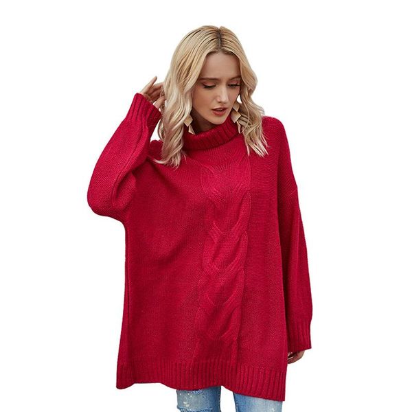 casual dresses 2021 autumn and winter fashion high neck mid-length knitted sweater women european american loose dress, Black;gray
casual dresses 2021 autumn and winter fashion high neck mid-length knitted sweater women european american loose dress, Black;gray