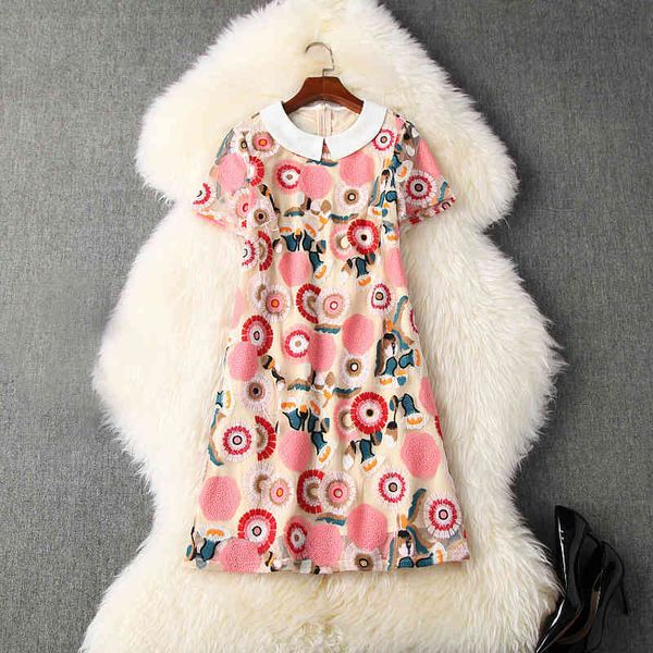 casual dresses spring summer short sleeve peter pan neck multicolor floral embroidery panelled mini dress elegant lm02t10783 5zdf, Black;gray
casual dresses spring summer short sleeve peter pan neck multicolor floral embroidery panelled mini dress elegant lm02t10783 5zdf, Black;gray