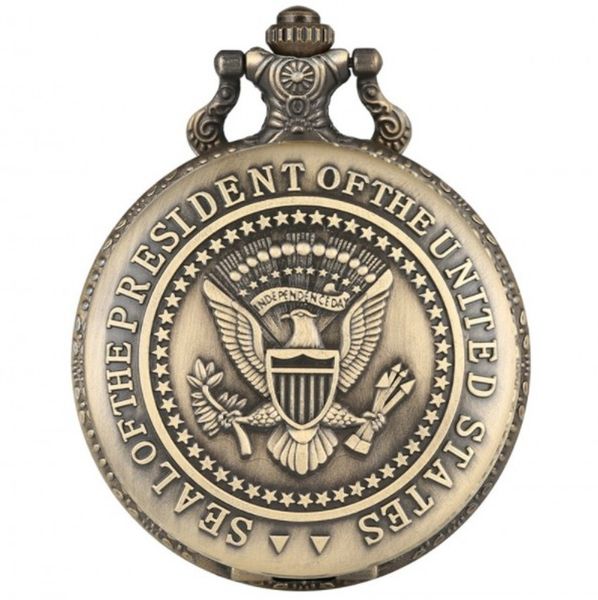retro watches seal of president the united states america white house donald trump quartz pocket watch art collections for men women, Slivery;golden
retro watches seal of president the united states america white house donald trump quartz pocket watch art collections for men women, Slivery;golden