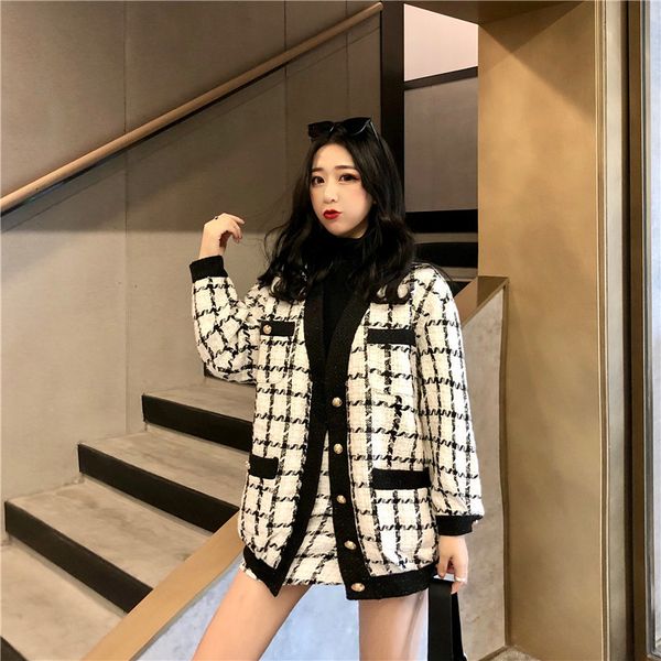 two piece dress autumn winter fashion 2 set women long sleeve tweed wool jacket coat+mini skirt ladies vintage clothing s tnwm, White
two piece dress autumn winter fashion 2 set women long sleeve tweed wool jacket coat+mini skirt ladies vintage clothing s tnwm, White