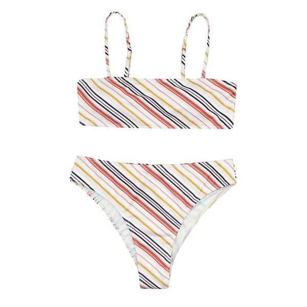 women's swimwear 2021 summer brazilian bikini fashion colorful striped printed halter split swimsuit beach sunbathing, White;black
women's swimwear 2021 summer brazilian bikini fashion colorful striped printed halter split swimsuit beach sunbathing, White;black