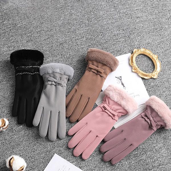 five fingers gloves winter women outdoor cycling elegant cute bow velvet waterproof practical cashmere thicken windproof warm, Blue;gray
five fingers gloves winter women outdoor cycling elegant cute bow velvet waterproof practical cashmere thicken windproof warm, Blue;gray