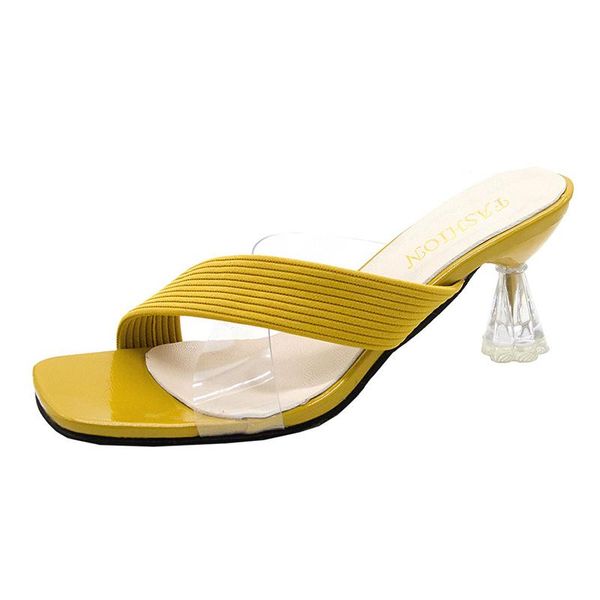 sandals summer women high heels fashion square head opentoe transparent heel 6cm crystal slingbacks ladys gladiator stilettos, Black
sandals summer women high heels fashion square head opentoe transparent heel 6cm crystal slingbacks ladys gladiator stilettos, Black