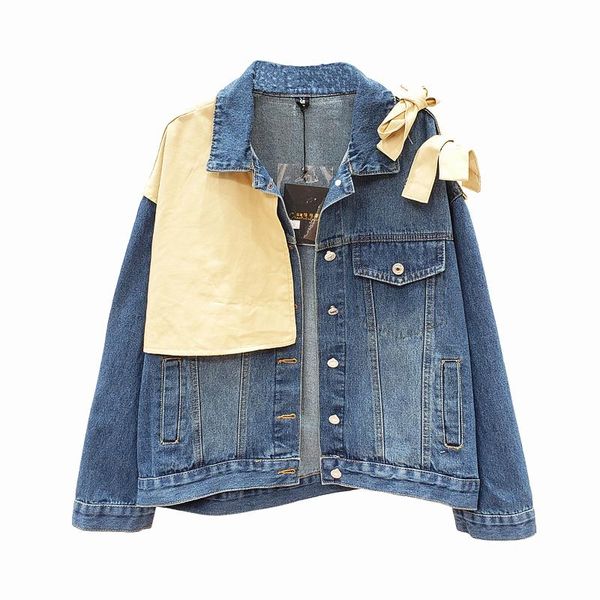 women's jackets denim jacket patch jeans korean loose bomber shimmer beading coat outerwear veste femme overalls orercure, Black;brown
women's jackets denim jacket patch jeans korean loose bomber shimmer beading coat outerwear veste femme overalls orercure, Black;brown