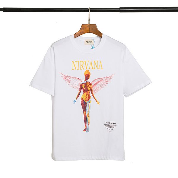 tee t-shirt tees shirt t-shirts new summer fog nirvana angel kanye short sleeve t-shirt for men and women, White;black
tee t-shirt tees shirt t-shirts new summer fog nirvana angel kanye short sleeve t-shirt for men and women, White;black