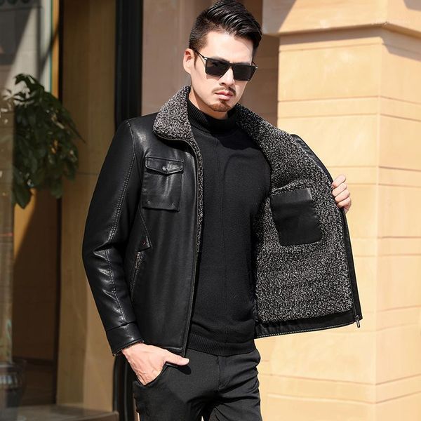 men's fur & faux big plus size 8xl down filling jacket warm winter sheepskin leather men leisure coat wool real, Black
men's fur & faux big plus size 8xl down filling jacket warm winter sheepskin leather men leisure coat wool real, Black
