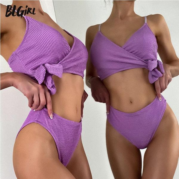 women's swimwear blg crossed purple bikini set women 2021 swimsuit solid strap high waist swimming suit bathing designer, White;black
women's swimwear blg crossed purple bikini set women 2021 swimsuit solid strap high waist swimming suit bathing designer, White;black