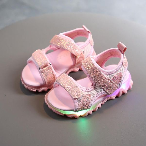 sandals kids toddler girls summer sport shoes led light luminous children with up breathable size 21-30, Black;red
sandals kids toddler girls summer sport shoes led light luminous children with up breathable size 21-30, Black;red