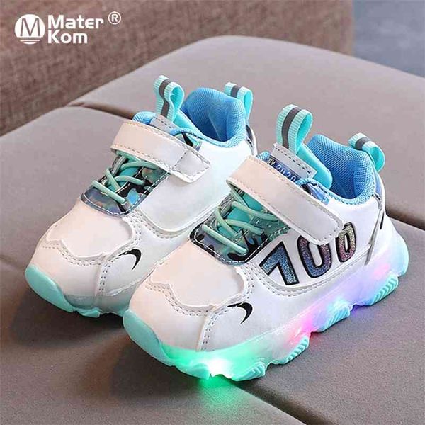 size 21-30 baby breathable glowing shoes luminous sneakers for girls kids anti-slippery sneakers boys led light up casual shoes 210329, Black
size 21-30 baby breathable glowing shoes luminous sneakers for girls kids anti-slippery sneakers boys led light up casual shoes 210329, Black