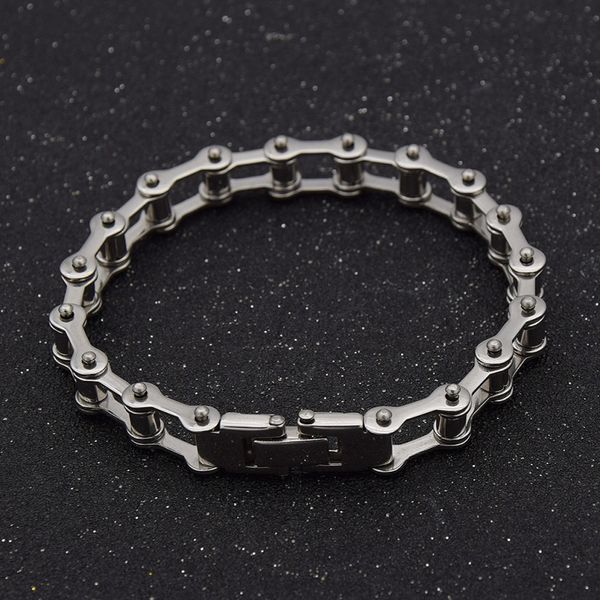 fashion lychee biker bicycle motorcycle chain bracelet bangle punk titanium steel bracelet men bangle fashion jewelry, Black
fashion lychee biker bicycle motorcycle chain bracelet bangle punk titanium steel bracelet men bangle fashion jewelry, Black