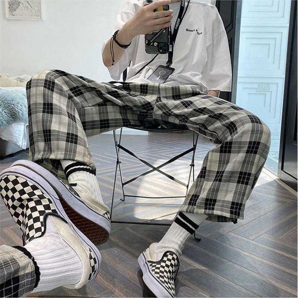 women's pants & capris korean plaid black high waist drawstring sports women loose wide-leg spring autumn leisure harajuku, Black;white
women's pants & capris korean plaid black high waist drawstring sports women loose wide-leg spring autumn leisure harajuku, Black;white