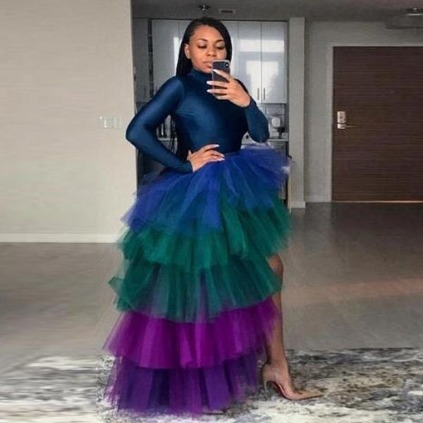 multi color high low tulle skirts street custom made long tiered tutu skirt women to party female maxi prom plus size, Black
multi color high low tulle skirts street custom made long tiered tutu skirt women to party female maxi prom plus size, Black